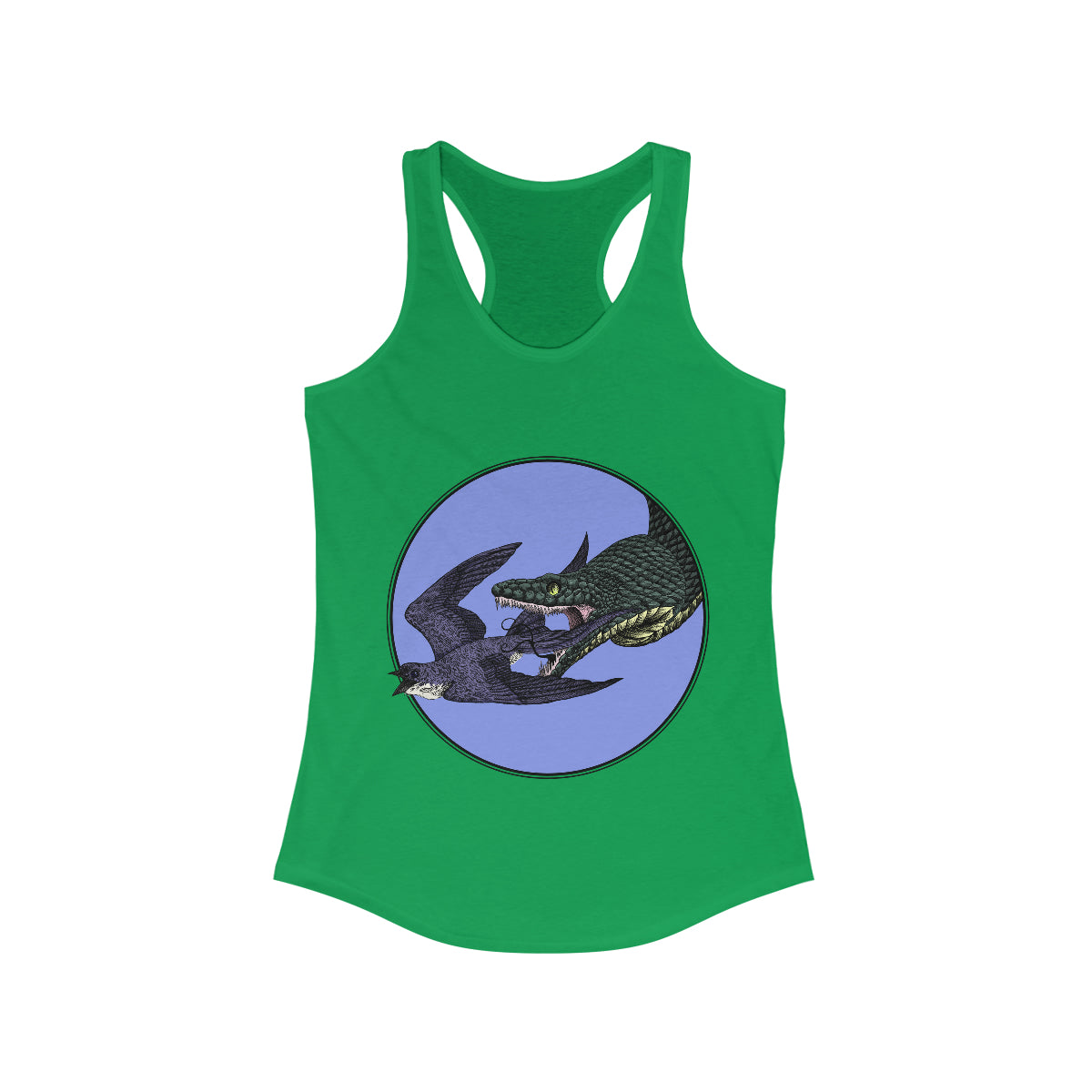 Bird And Snake Racerback Tank