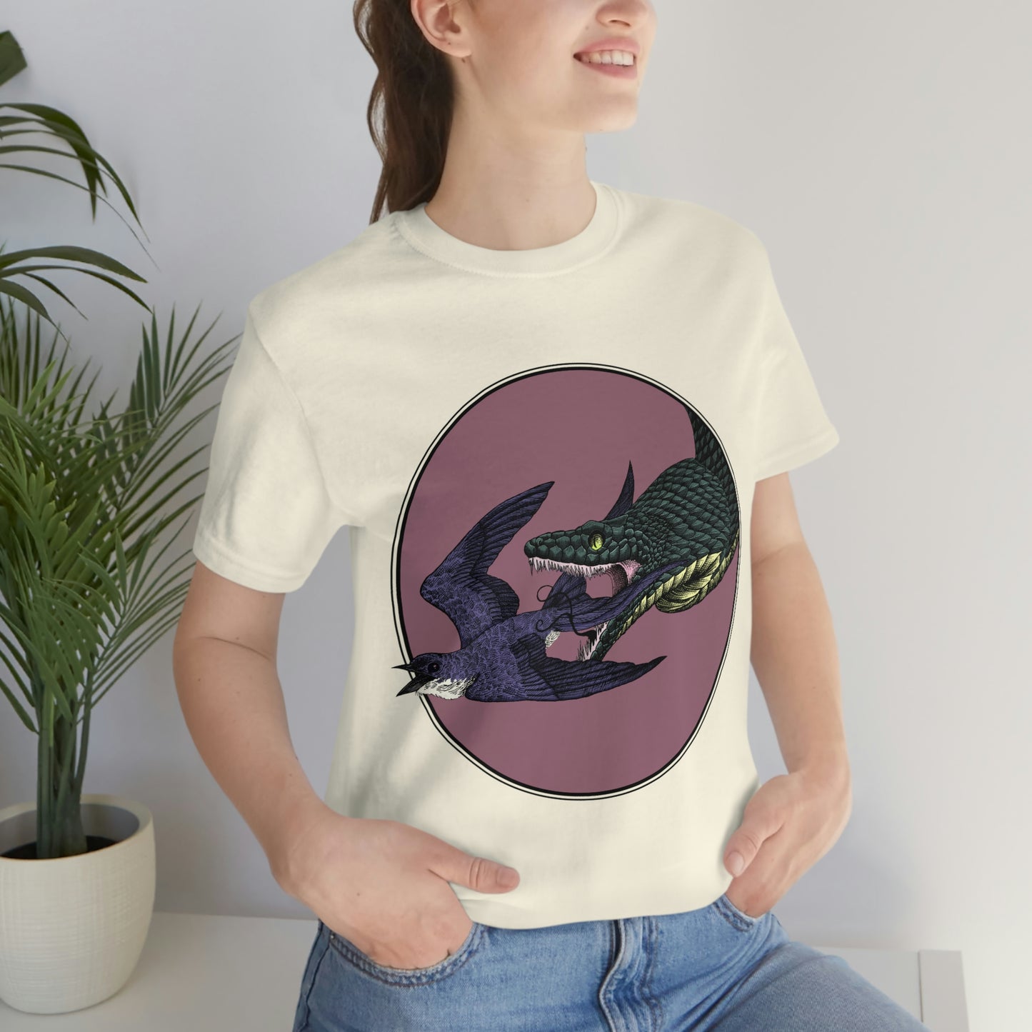 Bird and Snake Short Sleeve Tee