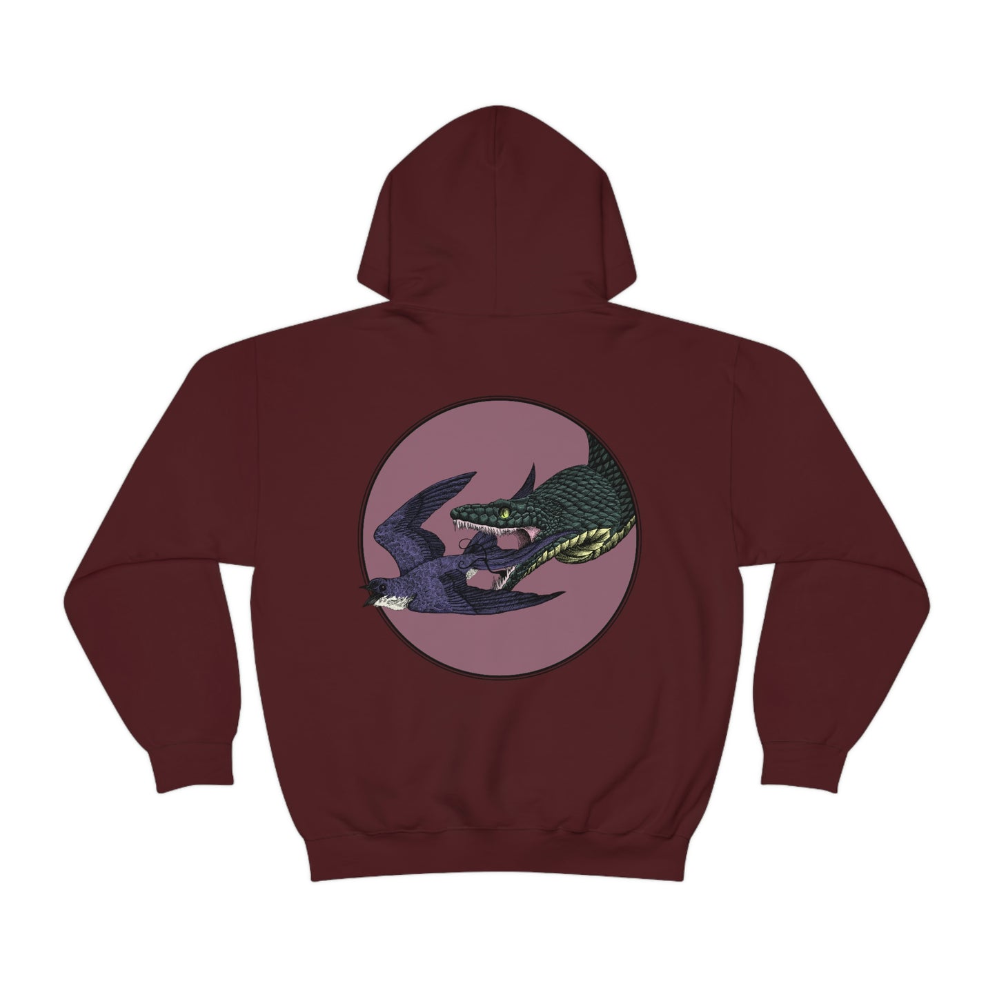 Bird and Snake Hooded Sweatshirt