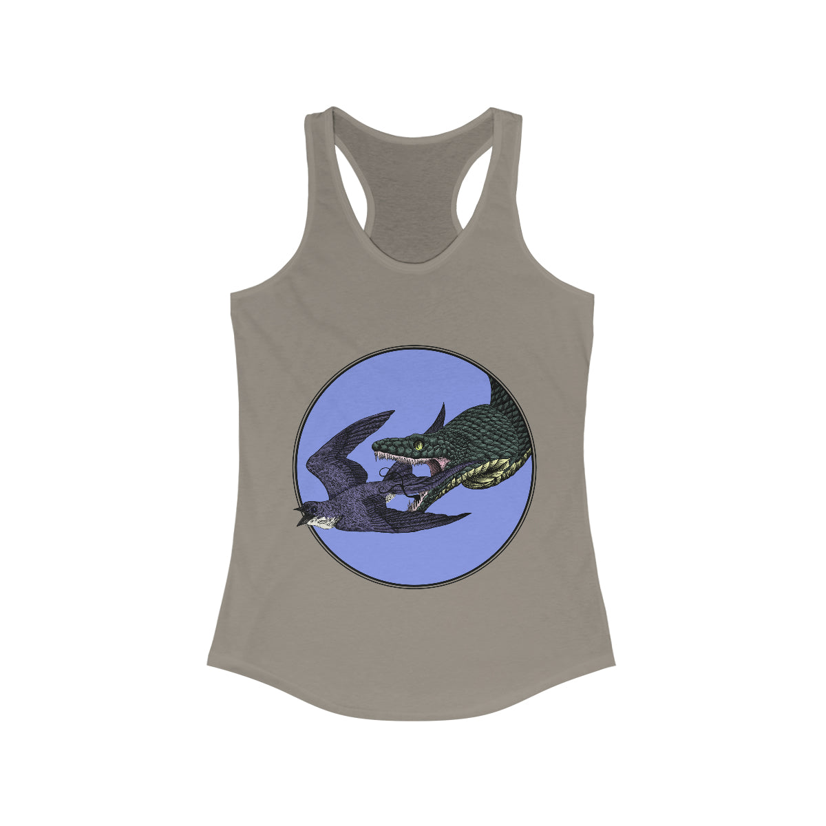 Bird And Snake Racerback Tank