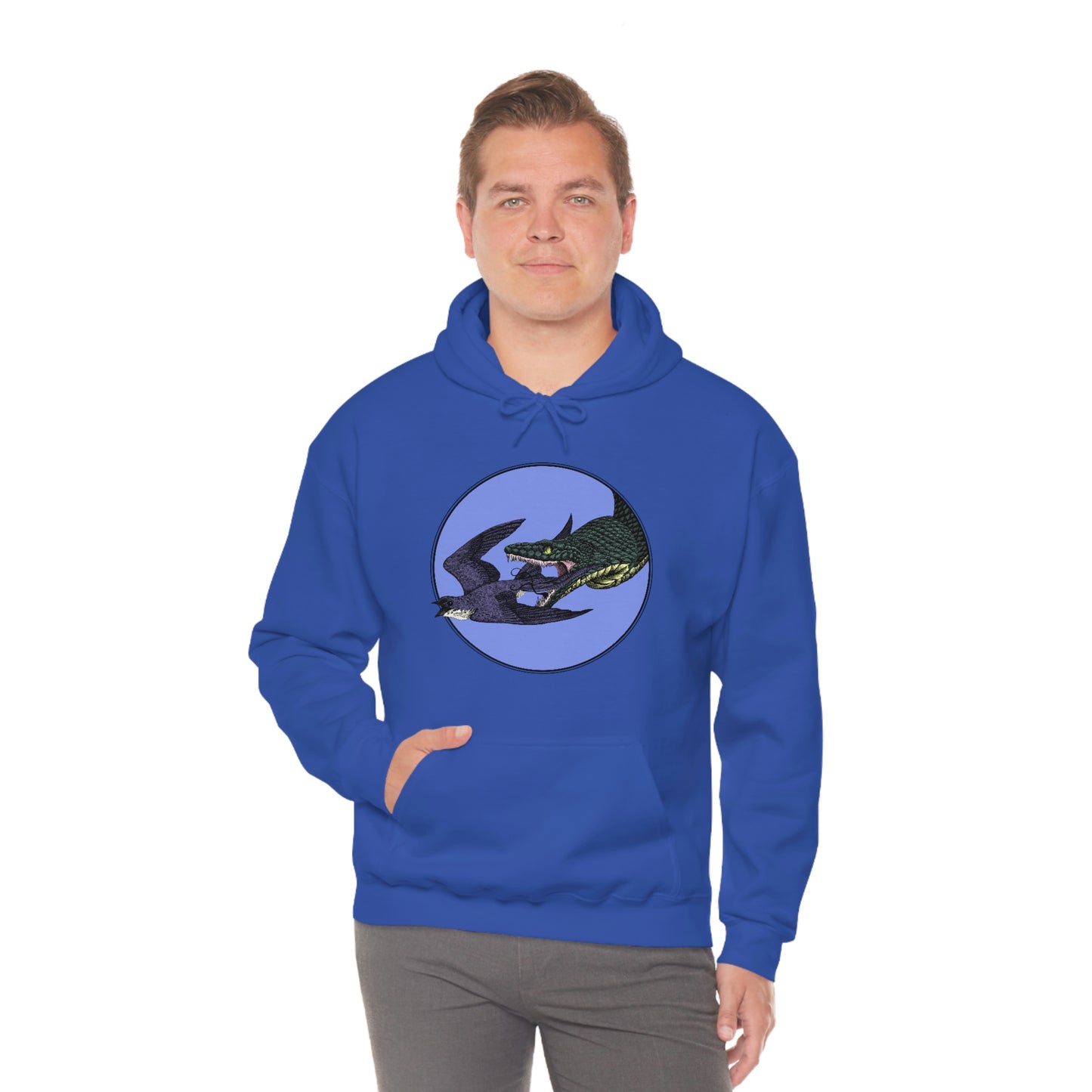 Bird and Snake Unisex Hooded Sweatshirt