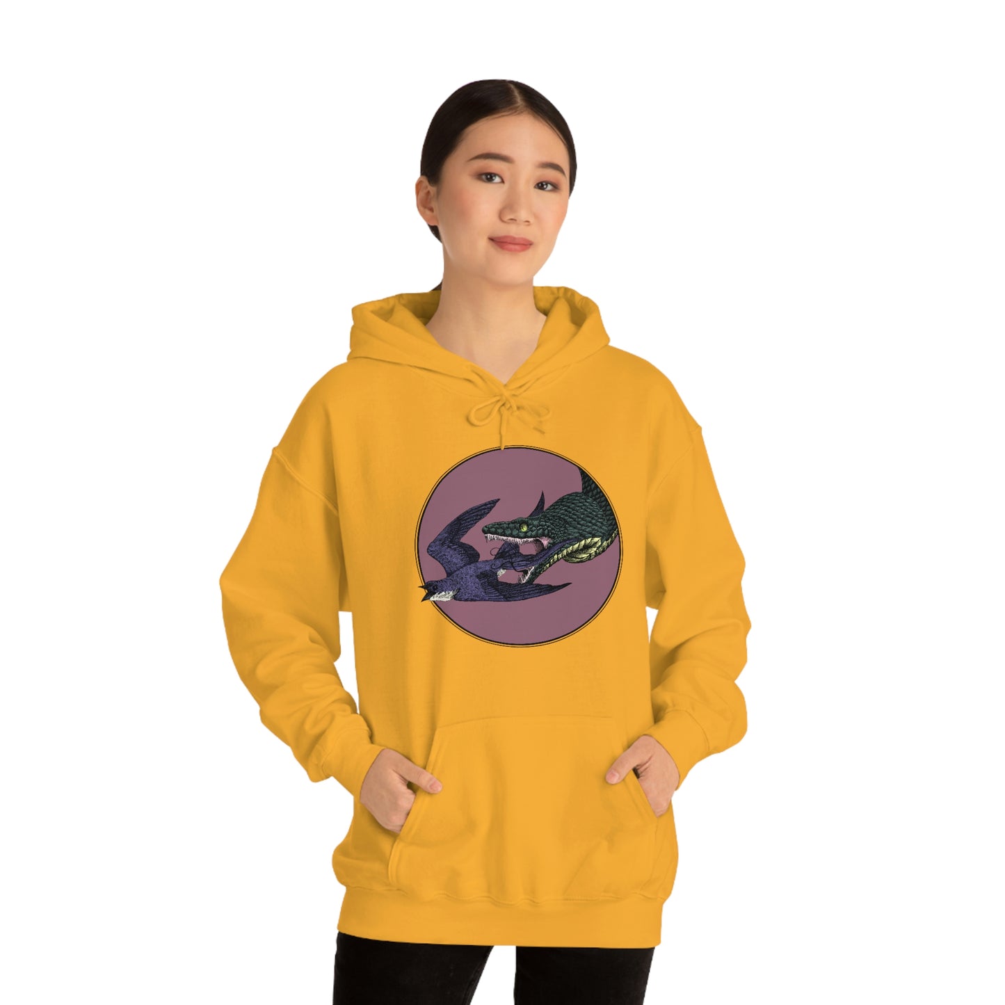 Bird and Snake Hooded Sweatshirt