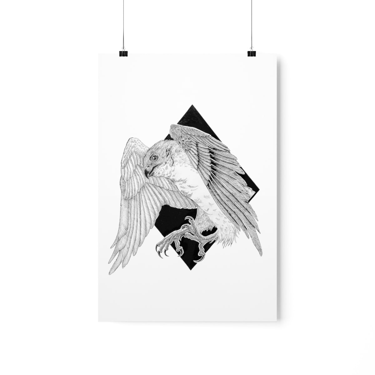 Sparrow Hawk Matte Vertical Posters