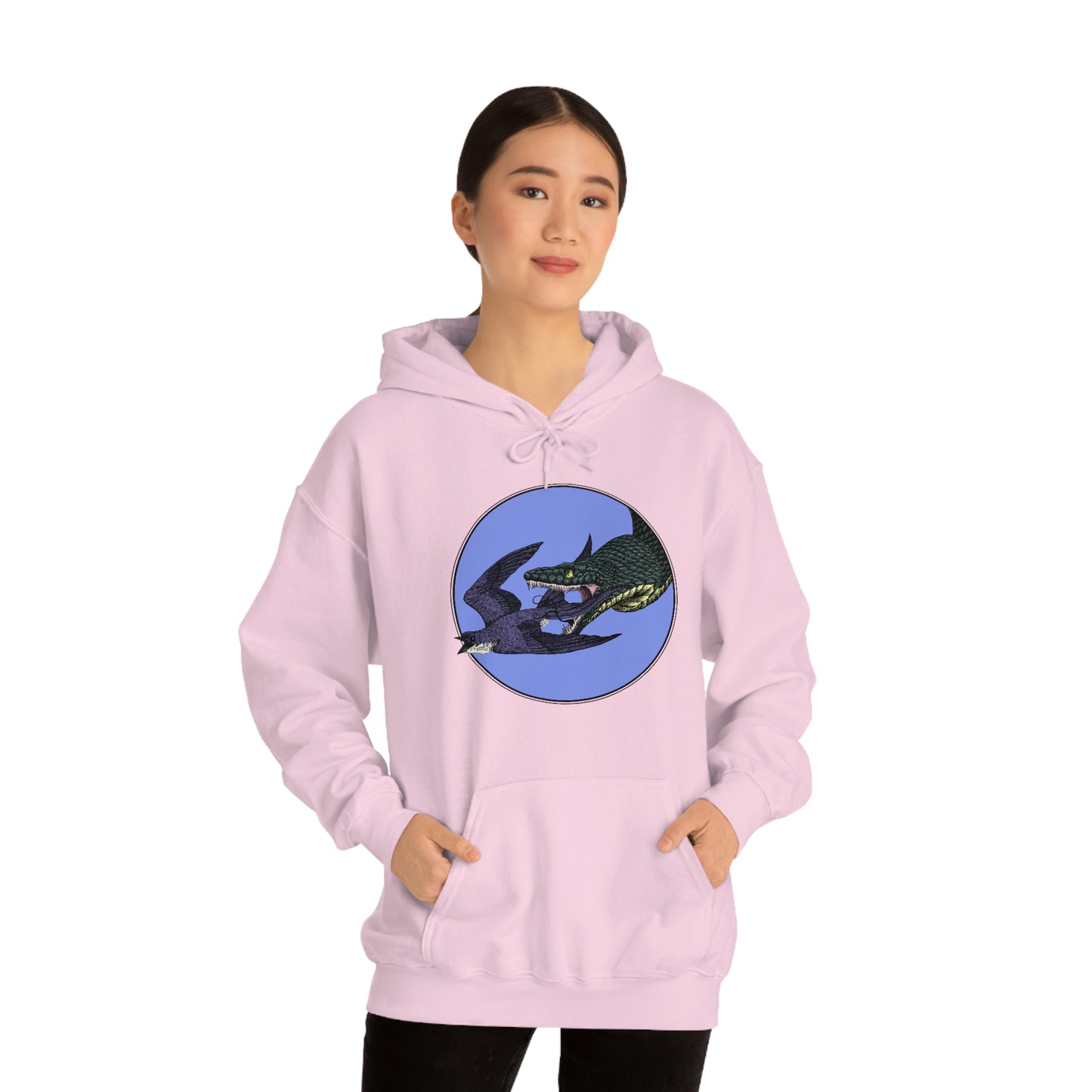 Bird and Snake Unisex Hooded Sweatshirt