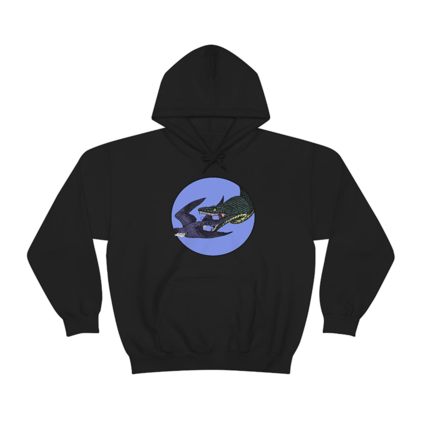 Bird and Snake Unisex Hooded Sweatshirt