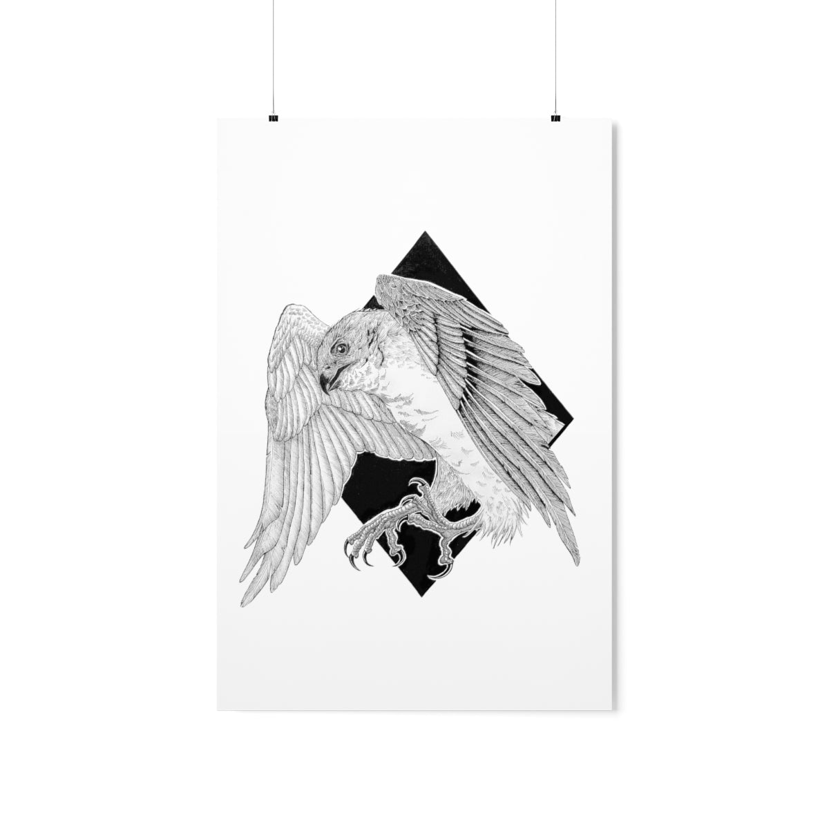 Sparrow Hawk Matte Vertical Posters