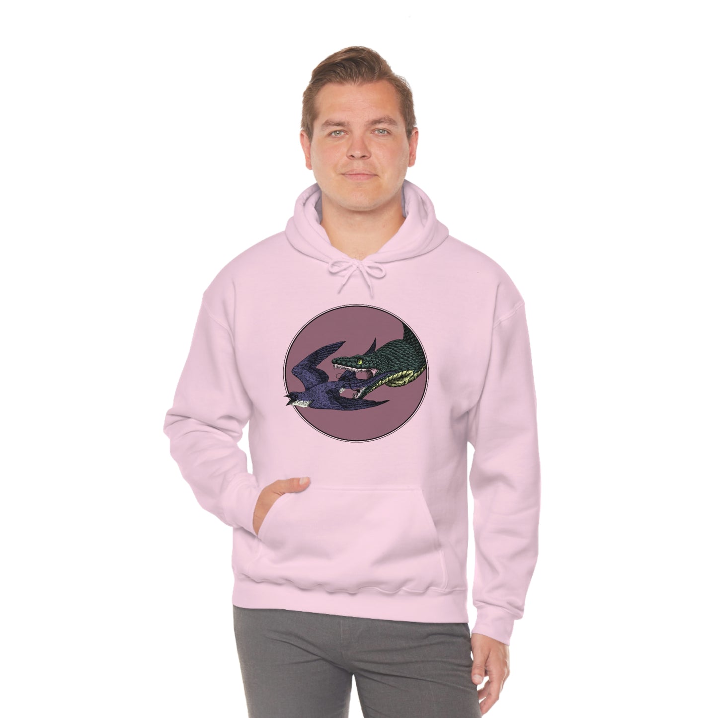 Bird and Snake Hooded Sweatshirt