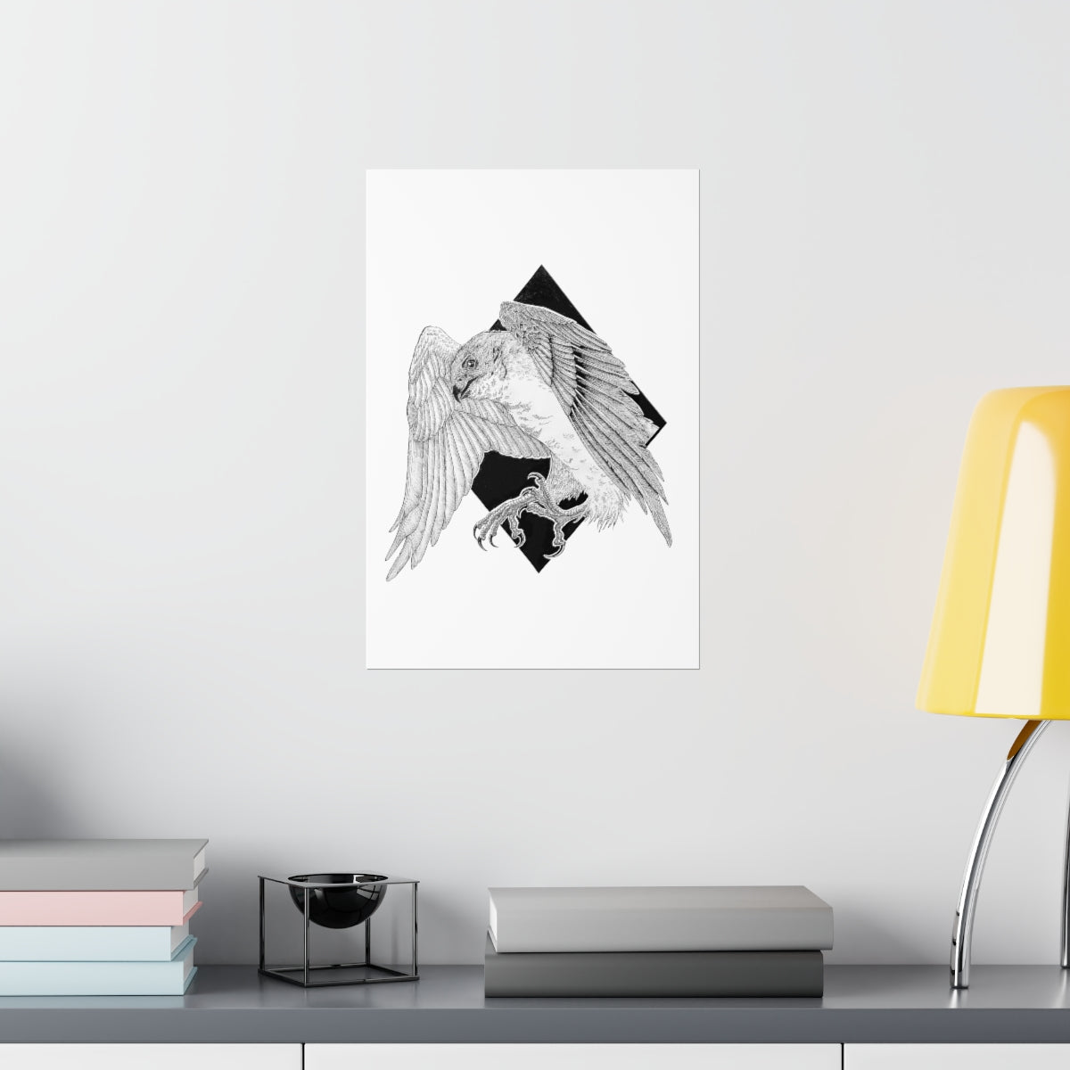 Sparrow Hawk Matte Vertical Posters