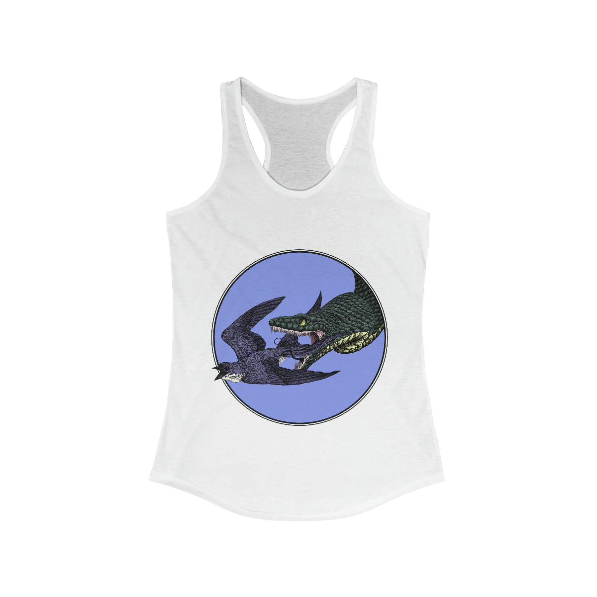 Bird And Snake Racerback Tank