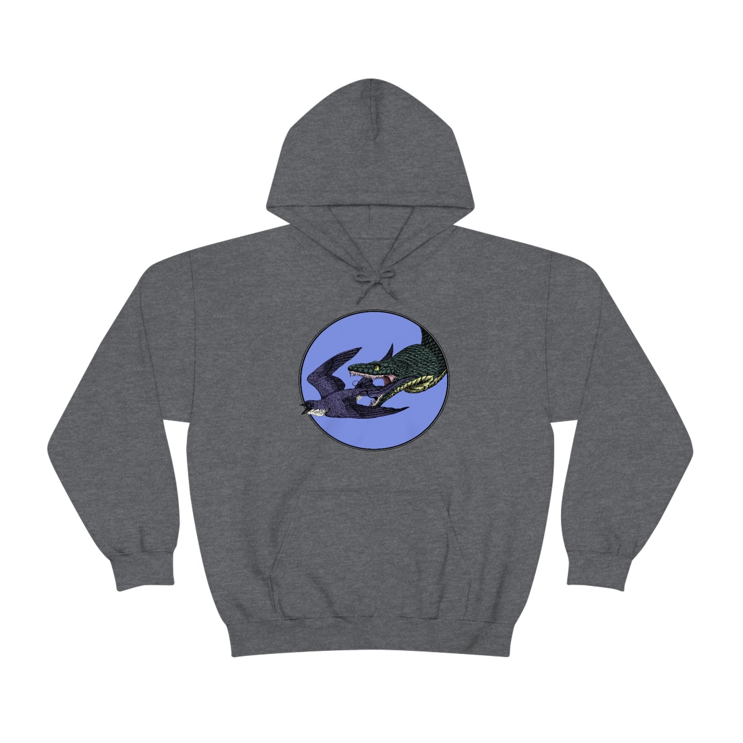 Bird and Snake Unisex Hooded Sweatshirt