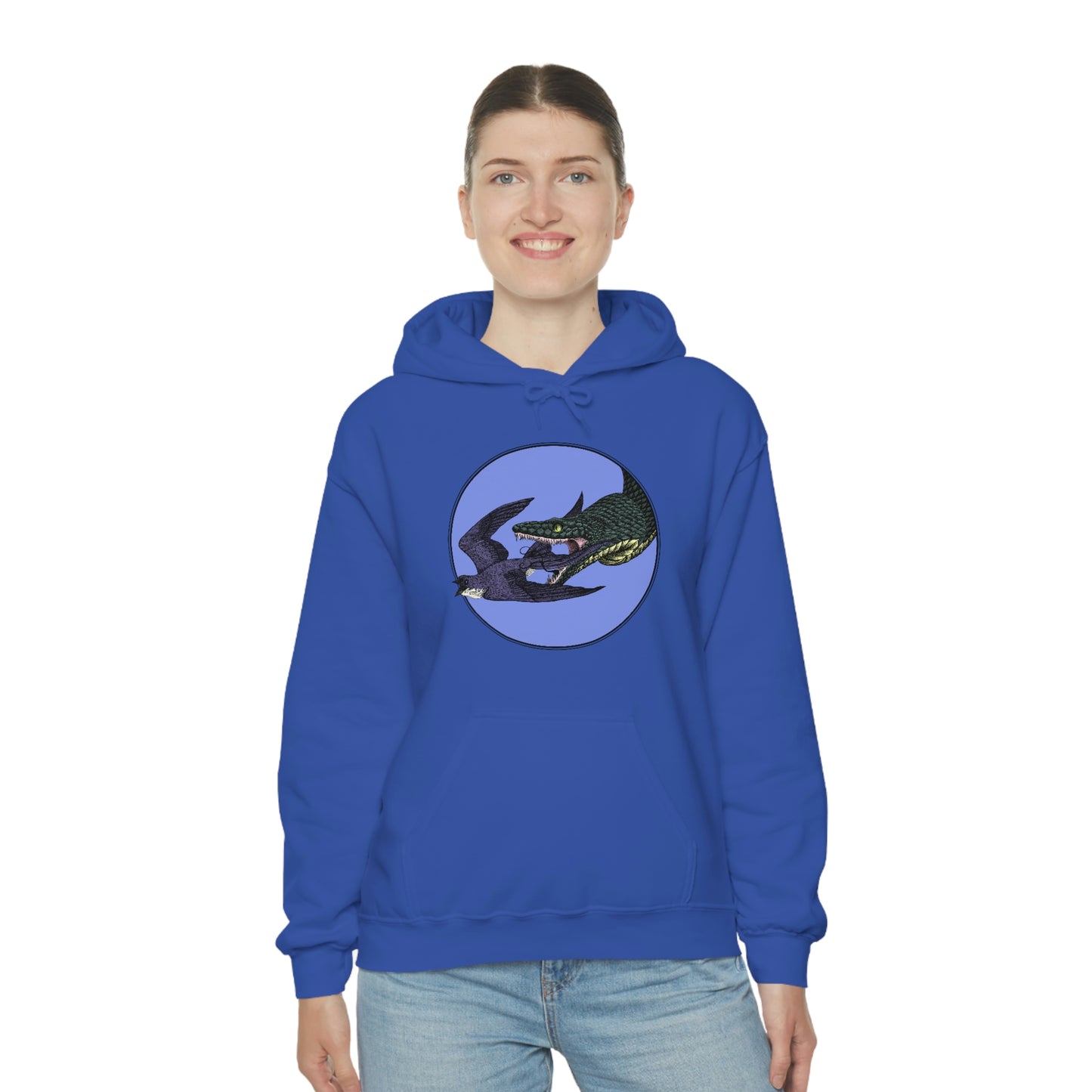 Bird and Snake Unisex Hooded Sweatshirt