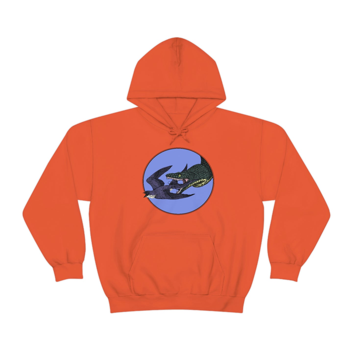 Bird and Snake Unisex Hooded Sweatshirt