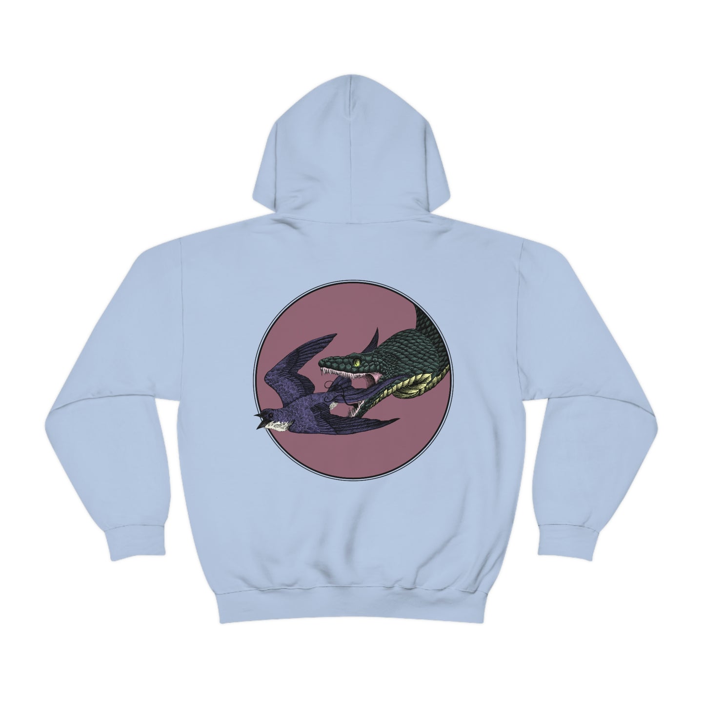 Bird and Snake Hooded Sweatshirt