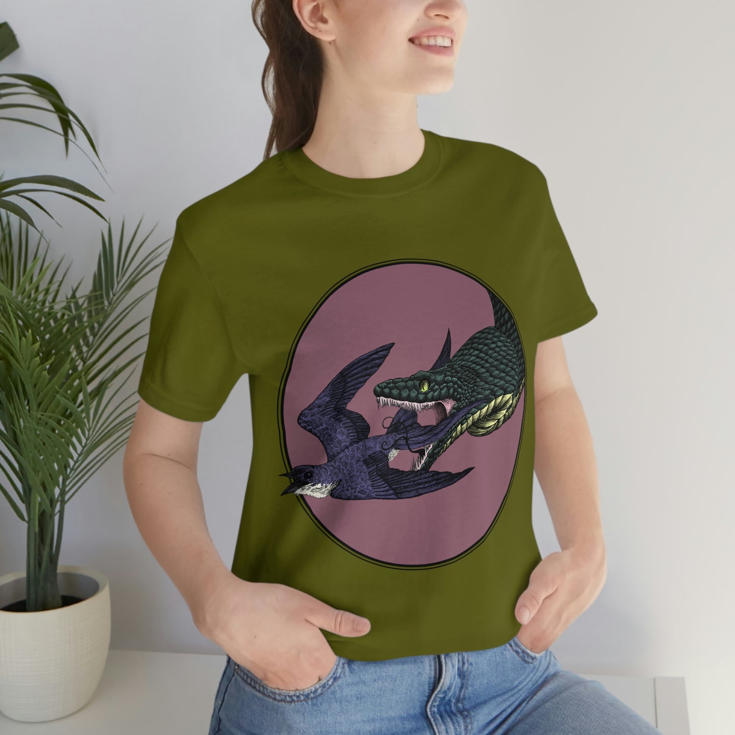 Bird and Snake Short Sleeve Tee