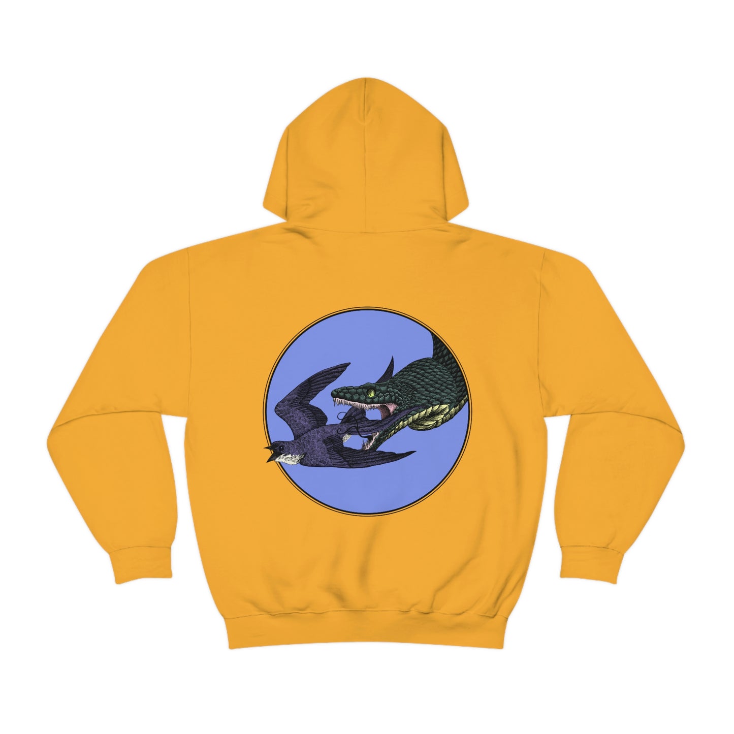 Bird and Snake Unisex Hooded Sweatshirt