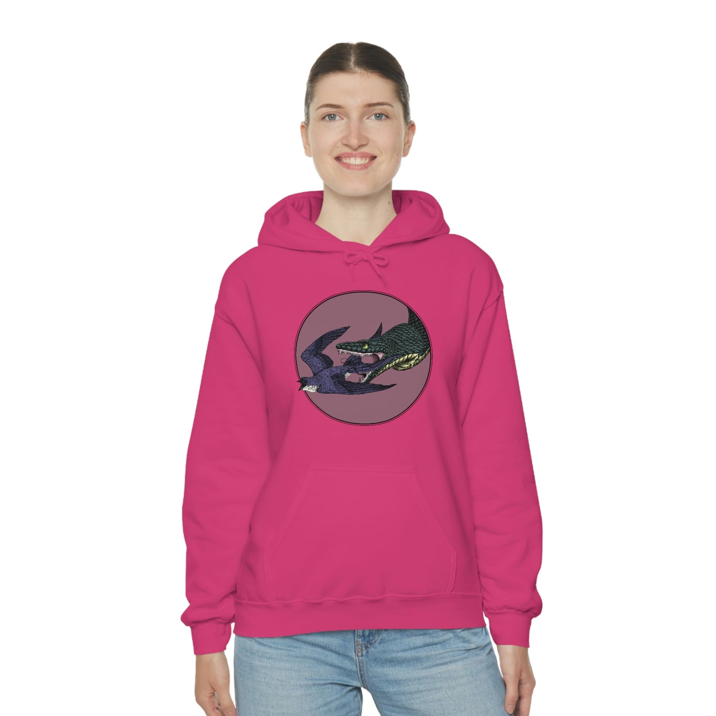 Bird and Snake Hooded Sweatshirt