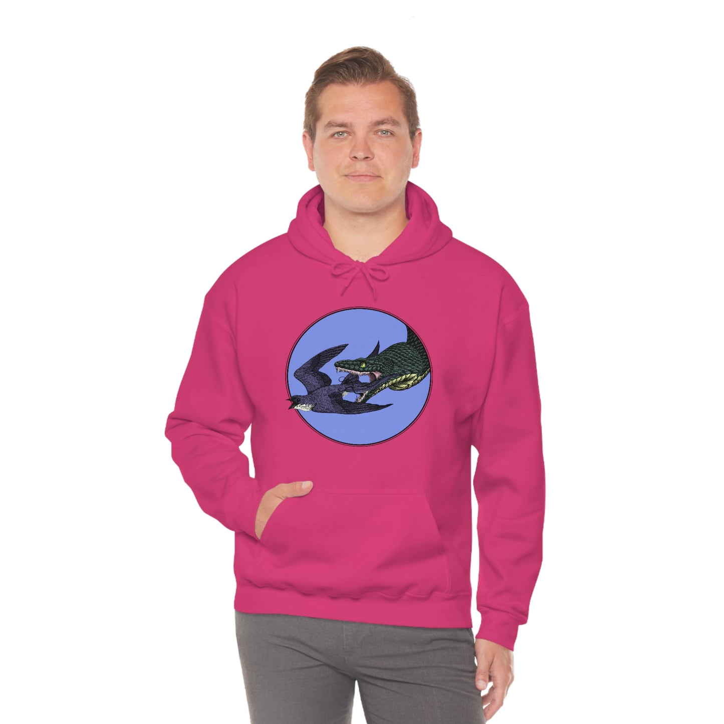 Bird and Snake Unisex Hooded Sweatshirt