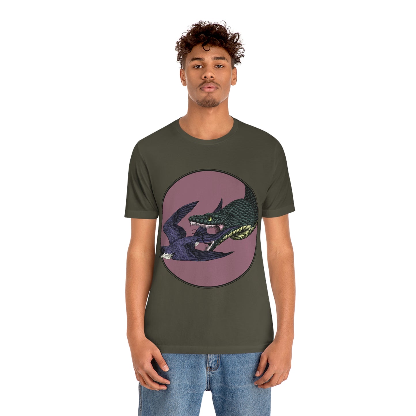 Bird and Snake Short Sleeve Tee