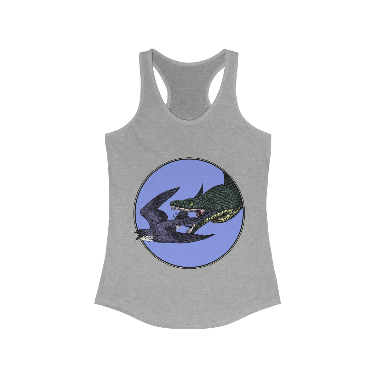 Bird And Snake Racerback Tank