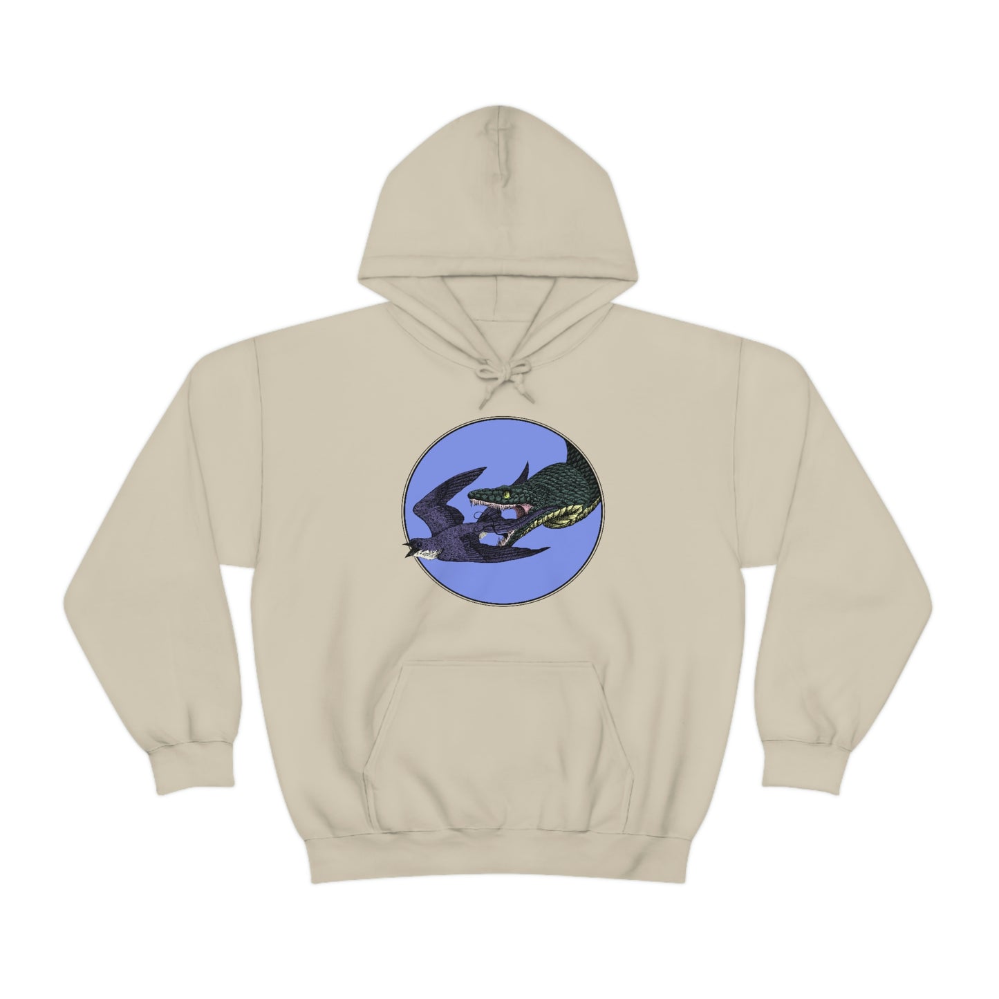 Bird and Snake Unisex Hooded Sweatshirt