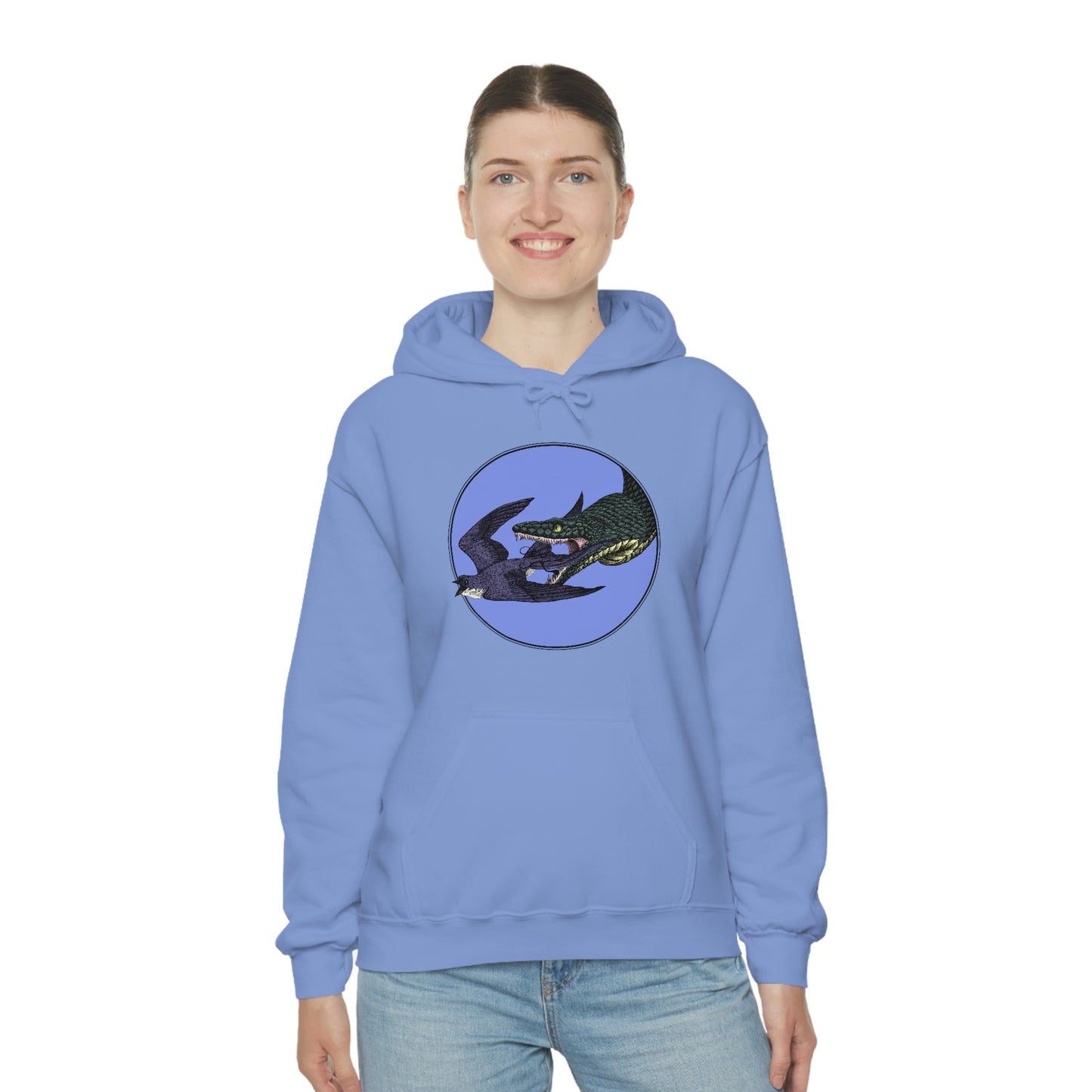 Bird and Snake Unisex Hooded Sweatshirt