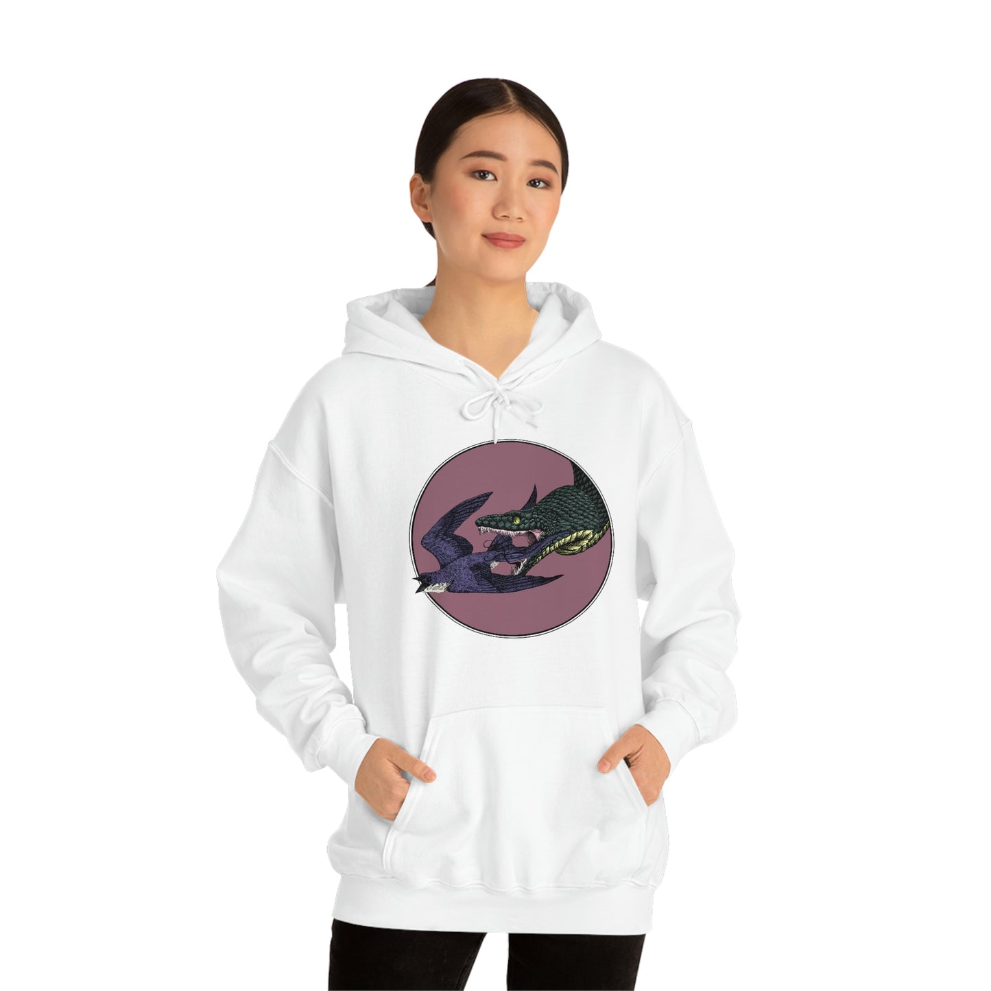 Bird and Snake Hooded Sweatshirt