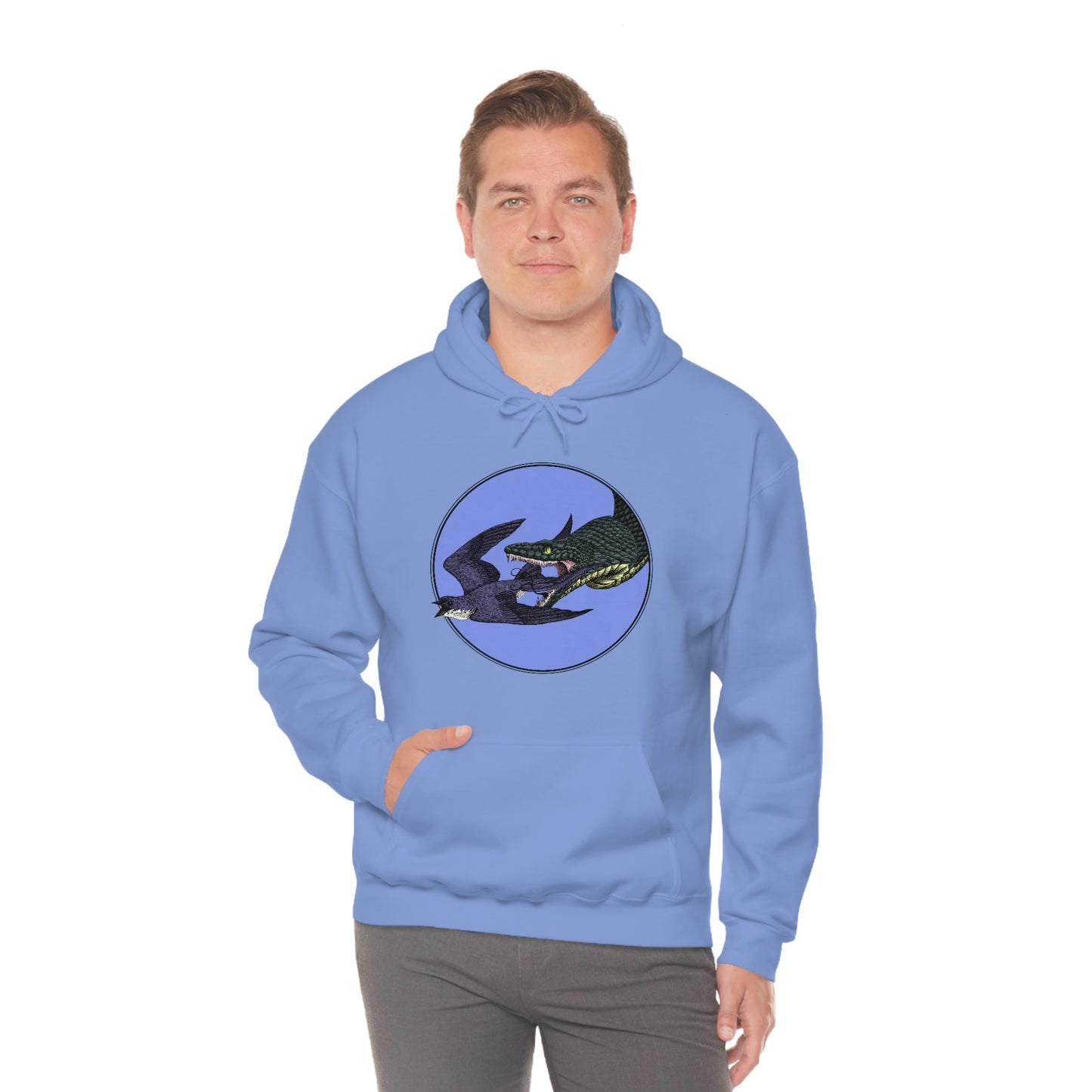 Bird and Snake Unisex Hooded Sweatshirt