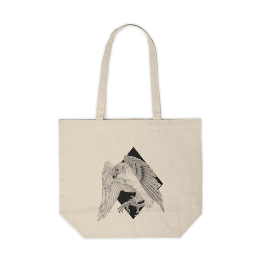 Sparrow Hawk Canvas Shopping Tote front and back print