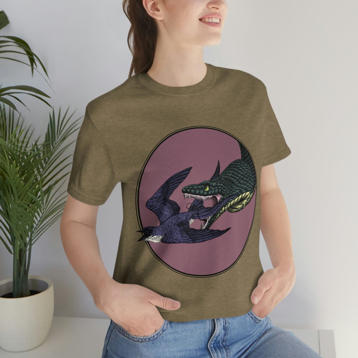 Bird and Snake Short Sleeve Tee