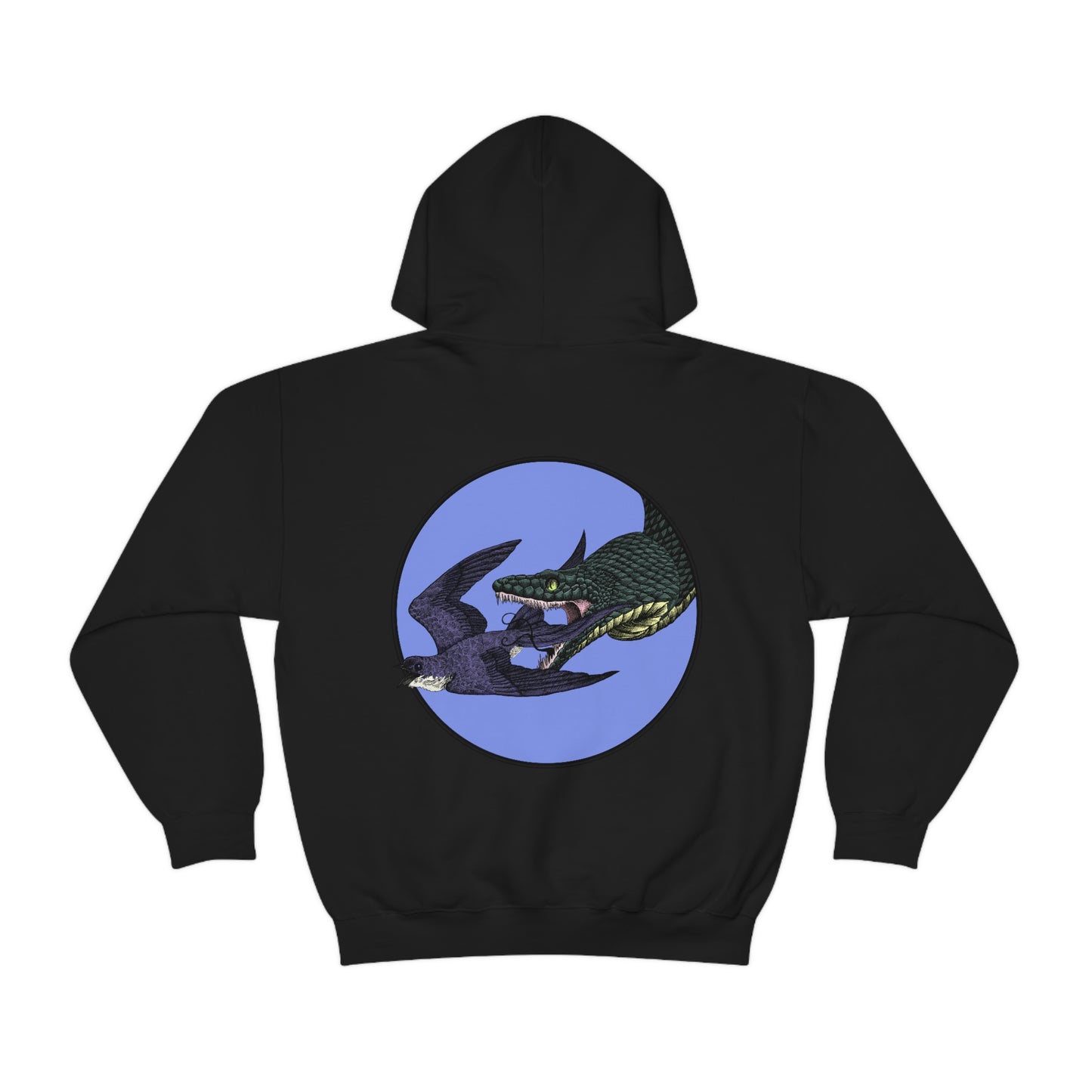 Bird and Snake Unisex Hooded Sweatshirt