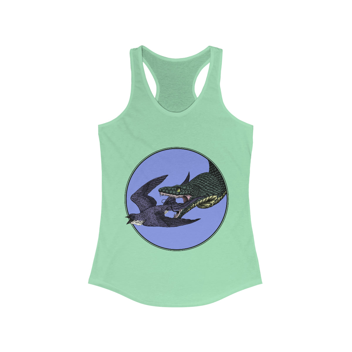 Bird And Snake Racerback Tank