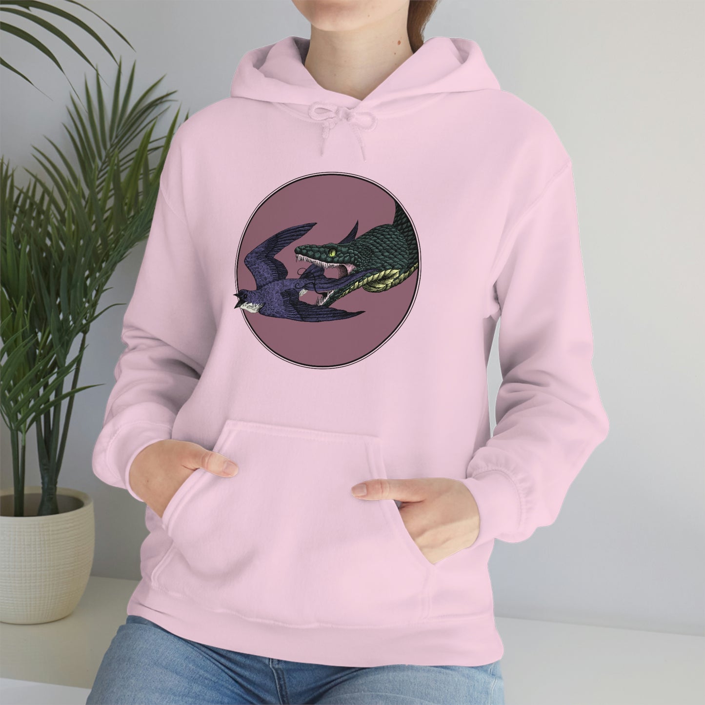 Bird and Snake Hooded Sweatshirt