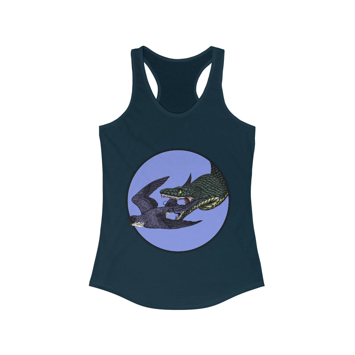 Bird And Snake Racerback Tank