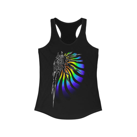 Xenomorph Fractal Womens Racerback Tank