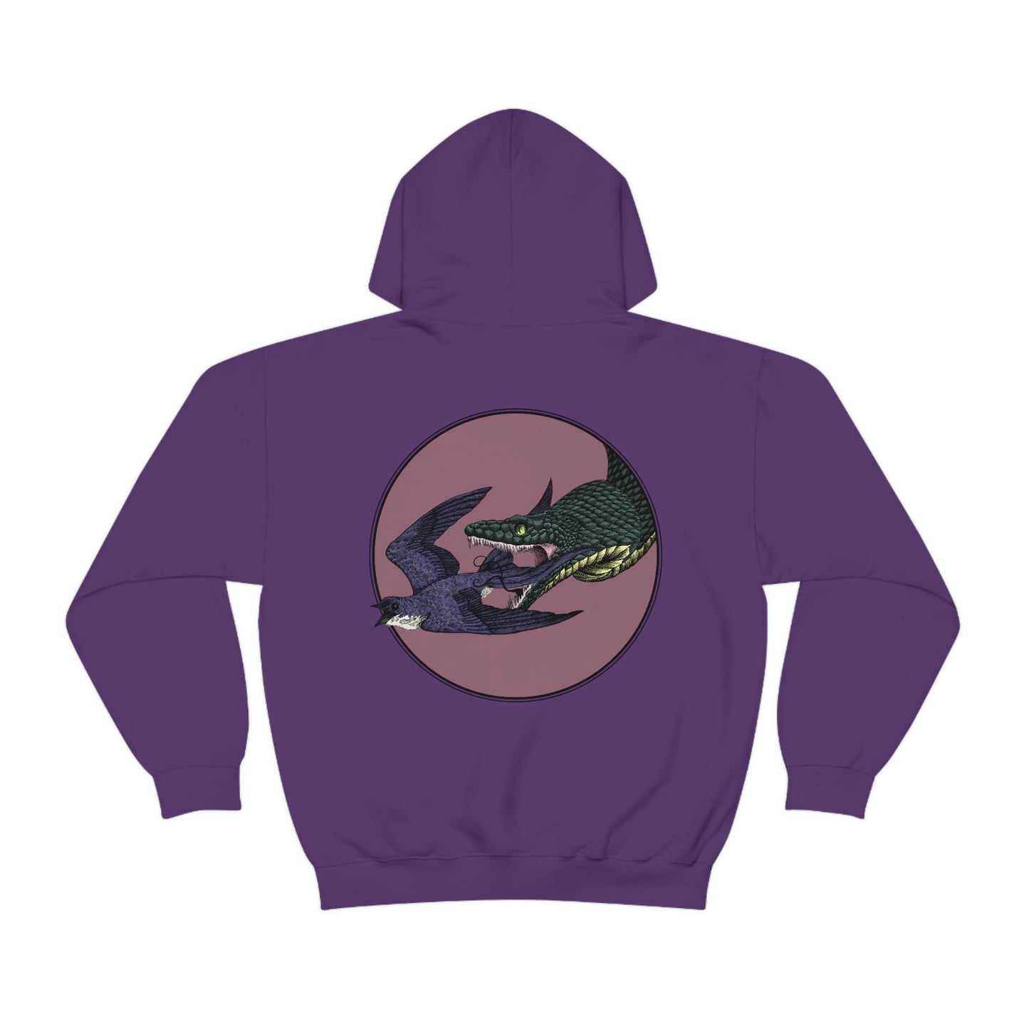 Bird and Snake Hooded Sweatshirt