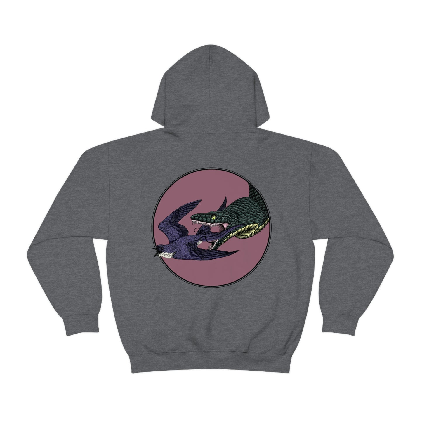 Bird and Snake Hooded Sweatshirt