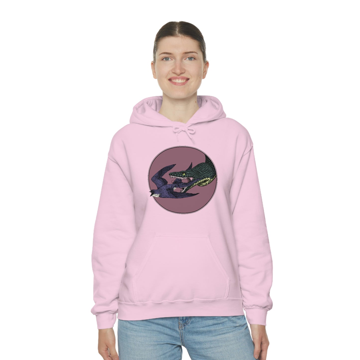 Bird and Snake Hooded Sweatshirt