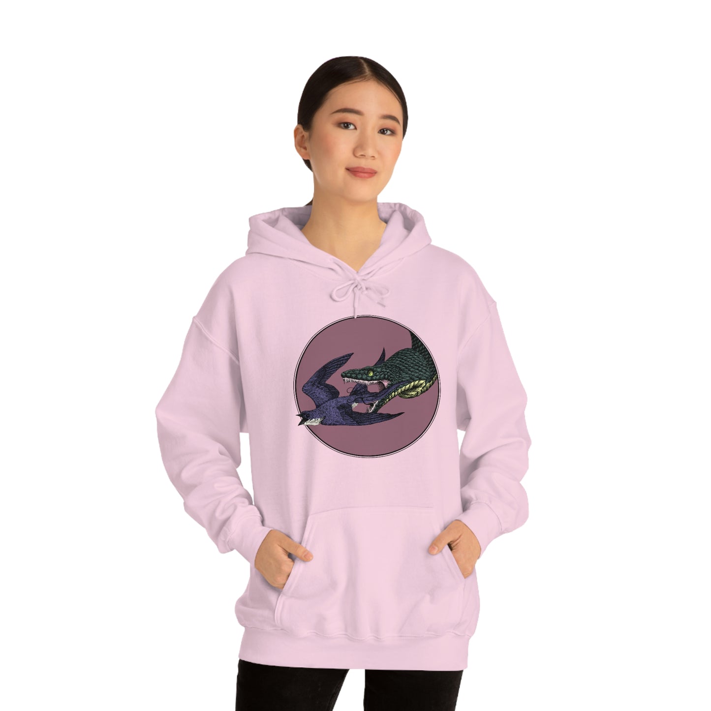 Bird and Snake Hooded Sweatshirt