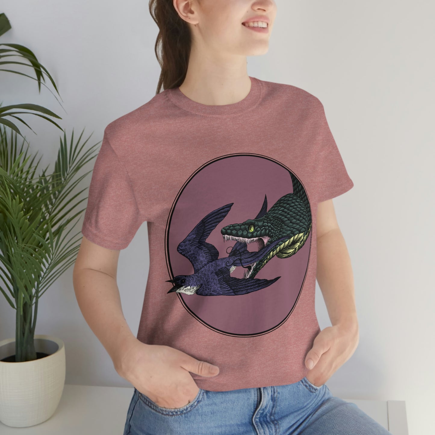 Bird and Snake Short Sleeve Tee