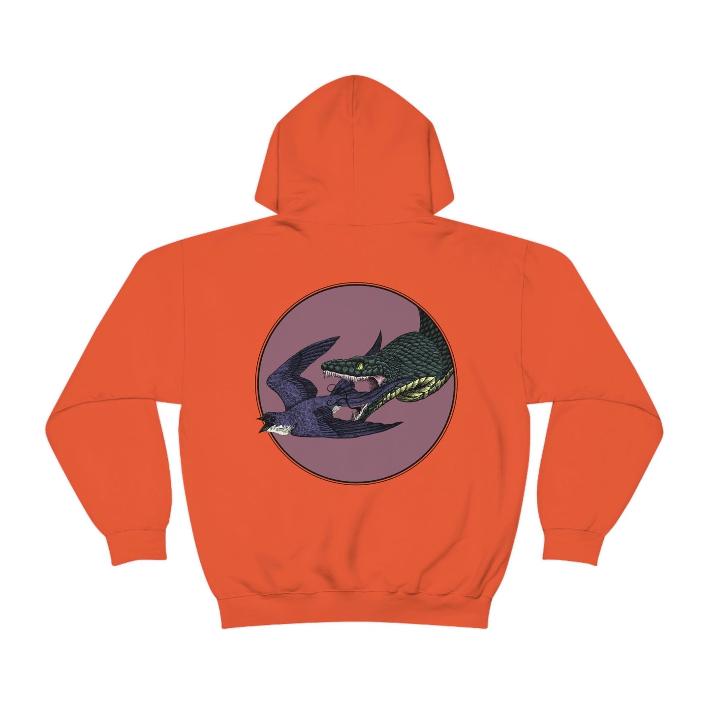 Bird and Snake Hooded Sweatshirt