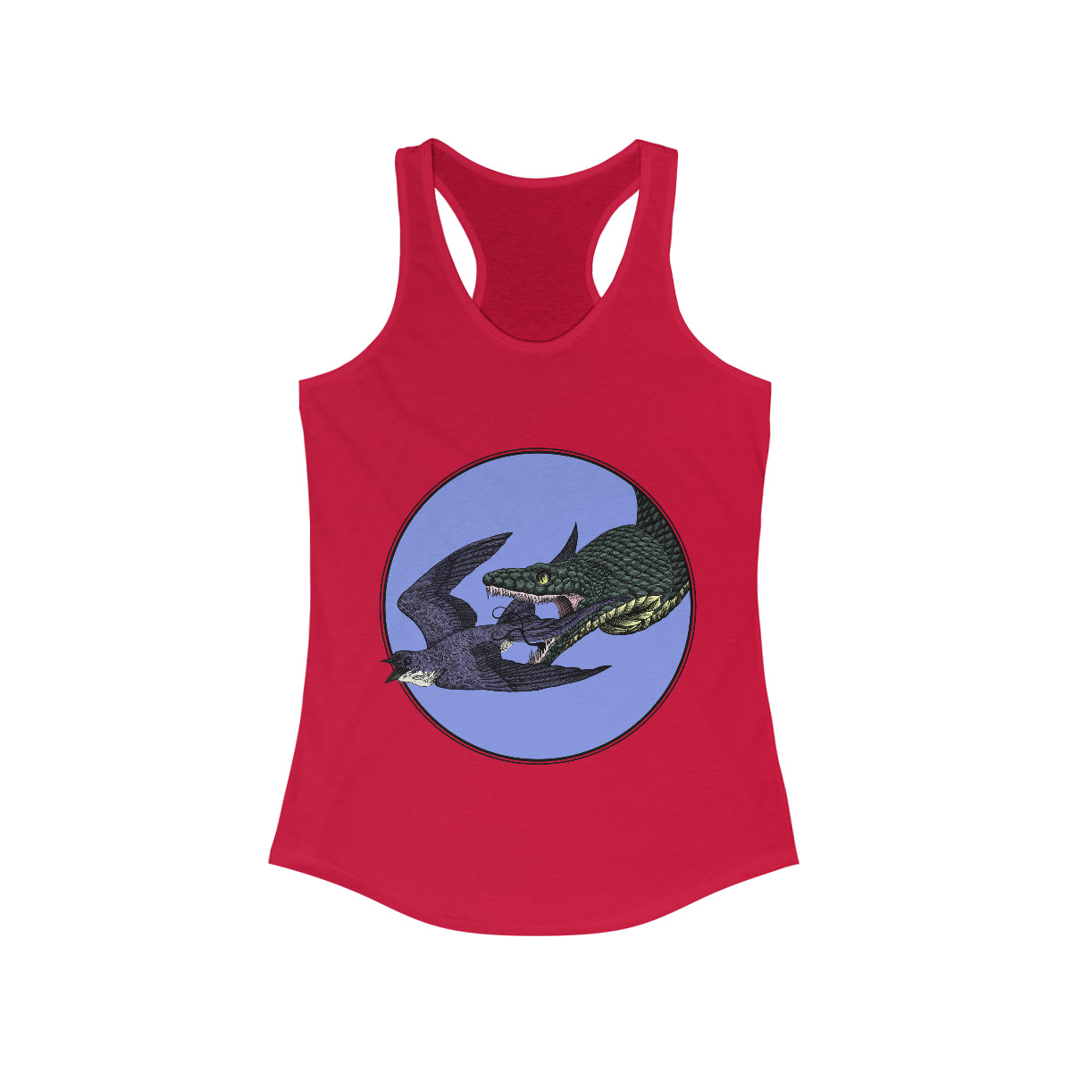 Bird And Snake Racerback Tank