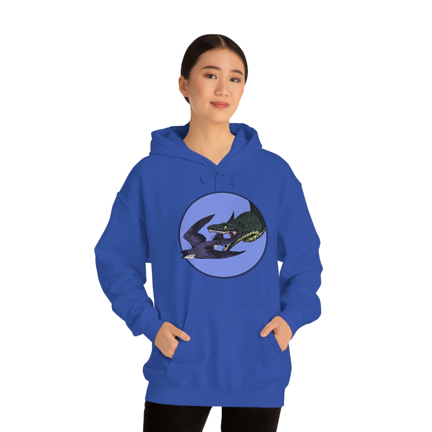 Bird and Snake Unisex Hooded Sweatshirt