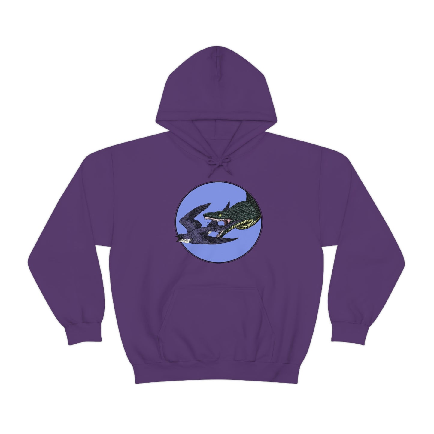 Bird and Snake Unisex Hooded Sweatshirt