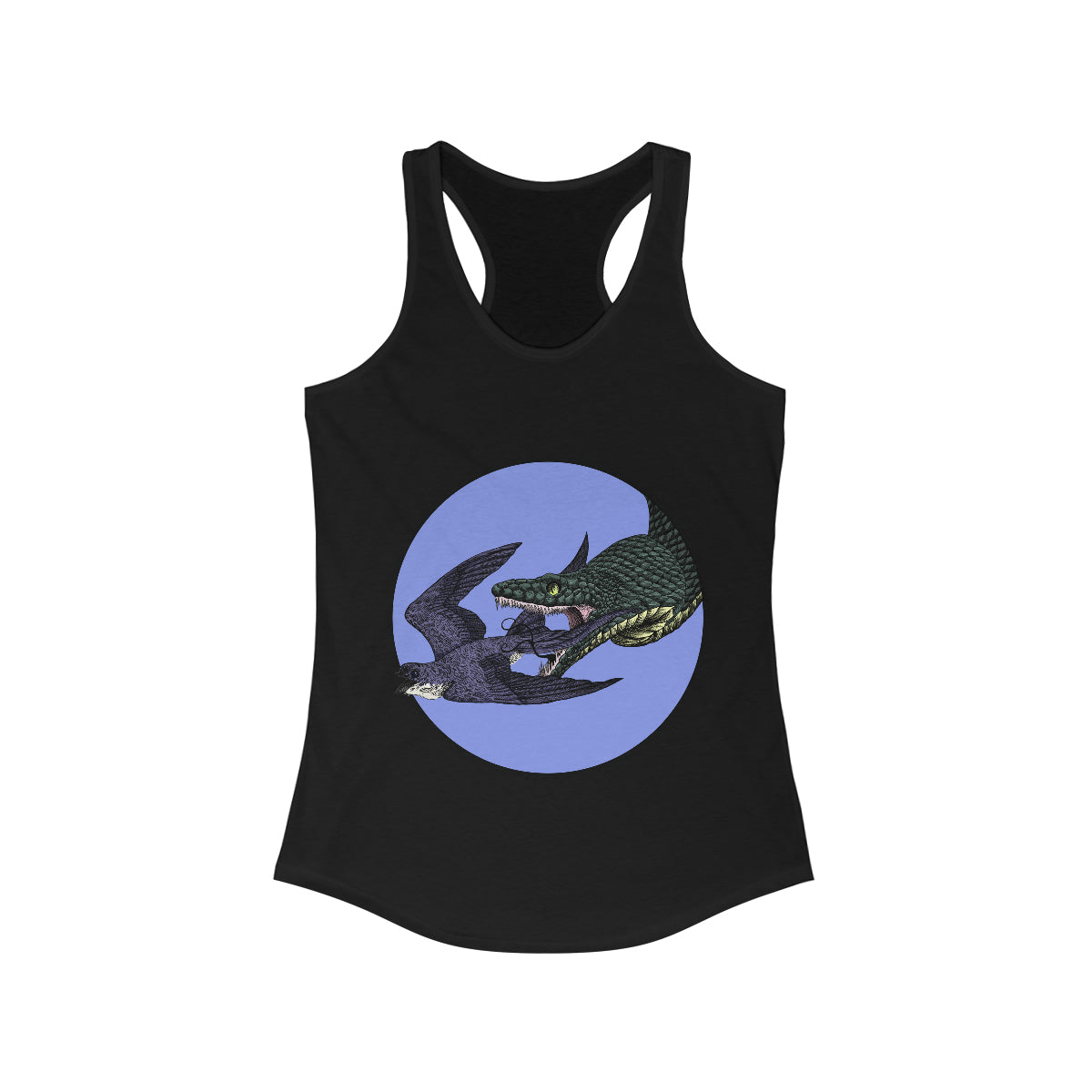 Bird And Snake Racerback Tank