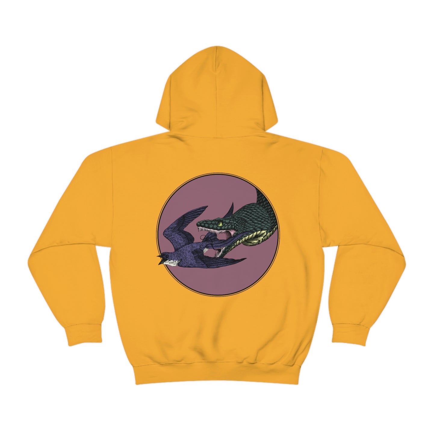 Bird and Snake Hooded Sweatshirt