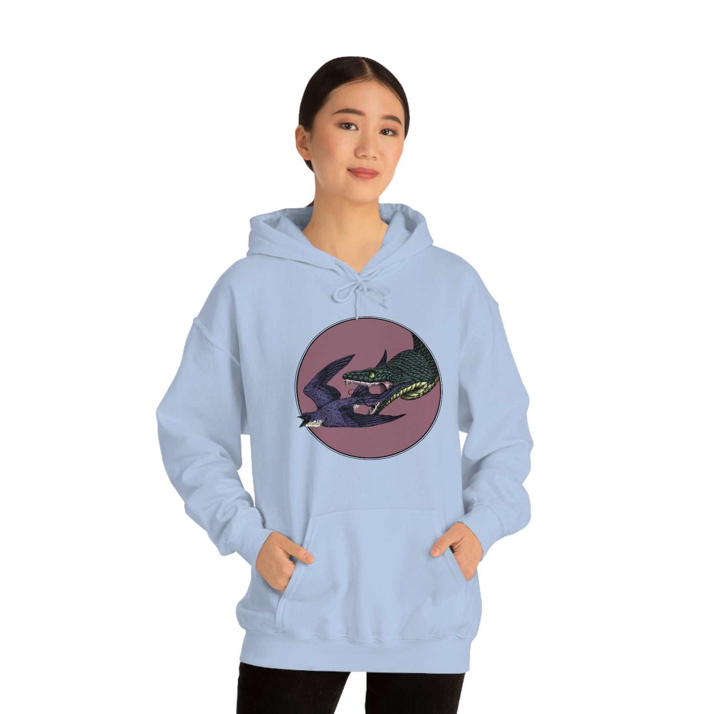 Bird and Snake Hooded Sweatshirt