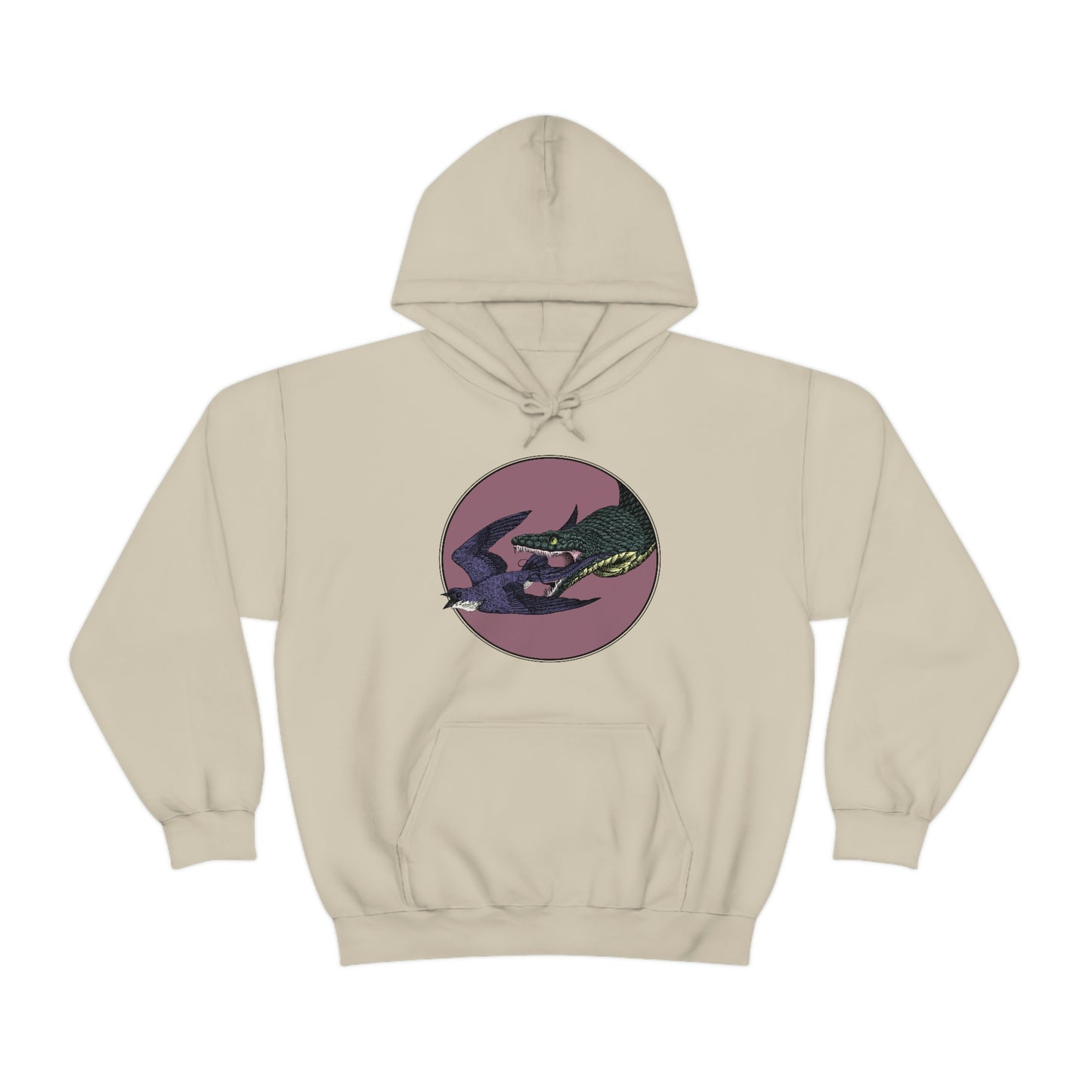 Bird and Snake Hooded Sweatshirt