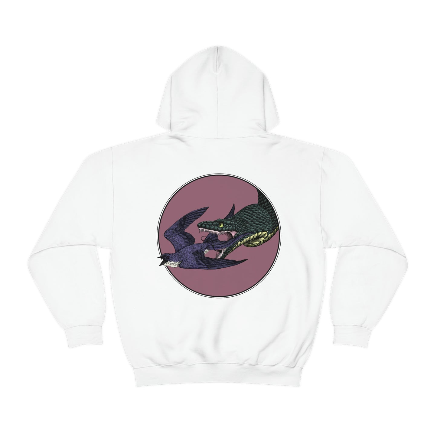 Bird and Snake Hooded Sweatshirt