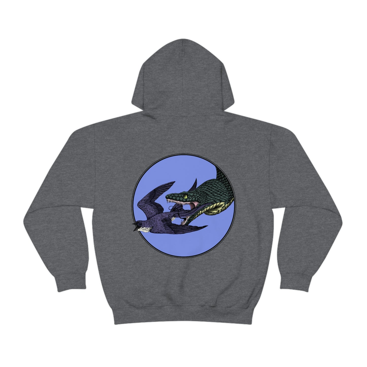 Bird and Snake Unisex Hooded Sweatshirt