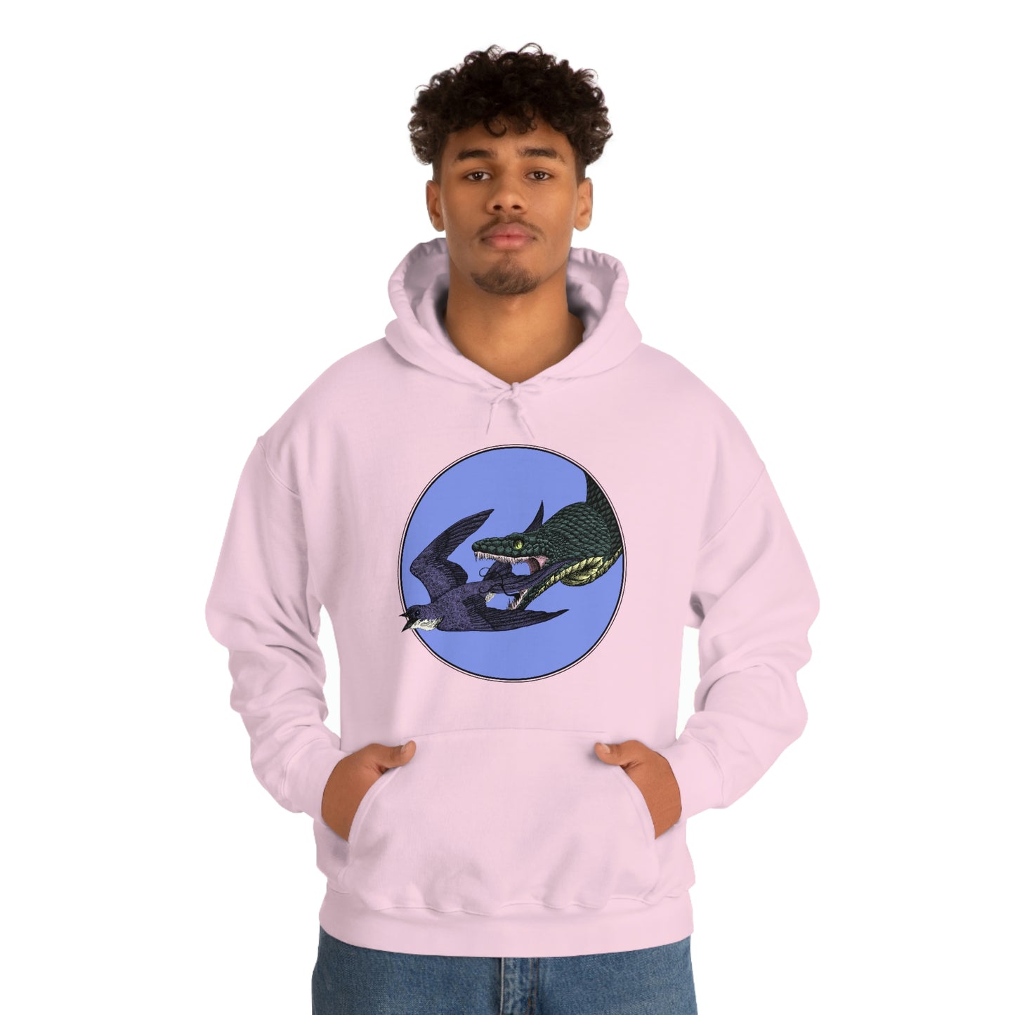 Bird and Snake Unisex Hooded Sweatshirt